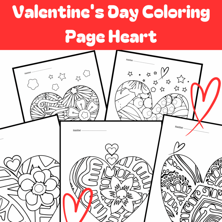 Pop Art Valentine s Day Coloring Page Heart Made By Teachers