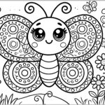 Pretty Butterfly With Beautiful Patterns In The Wings Butterfly Coloring Pages