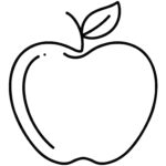 Printable Apple Coloring Page Fall Printable Color Sheet Toddler Coloring Sheet Indoor Activity For Toddler Color The Apple Etsy