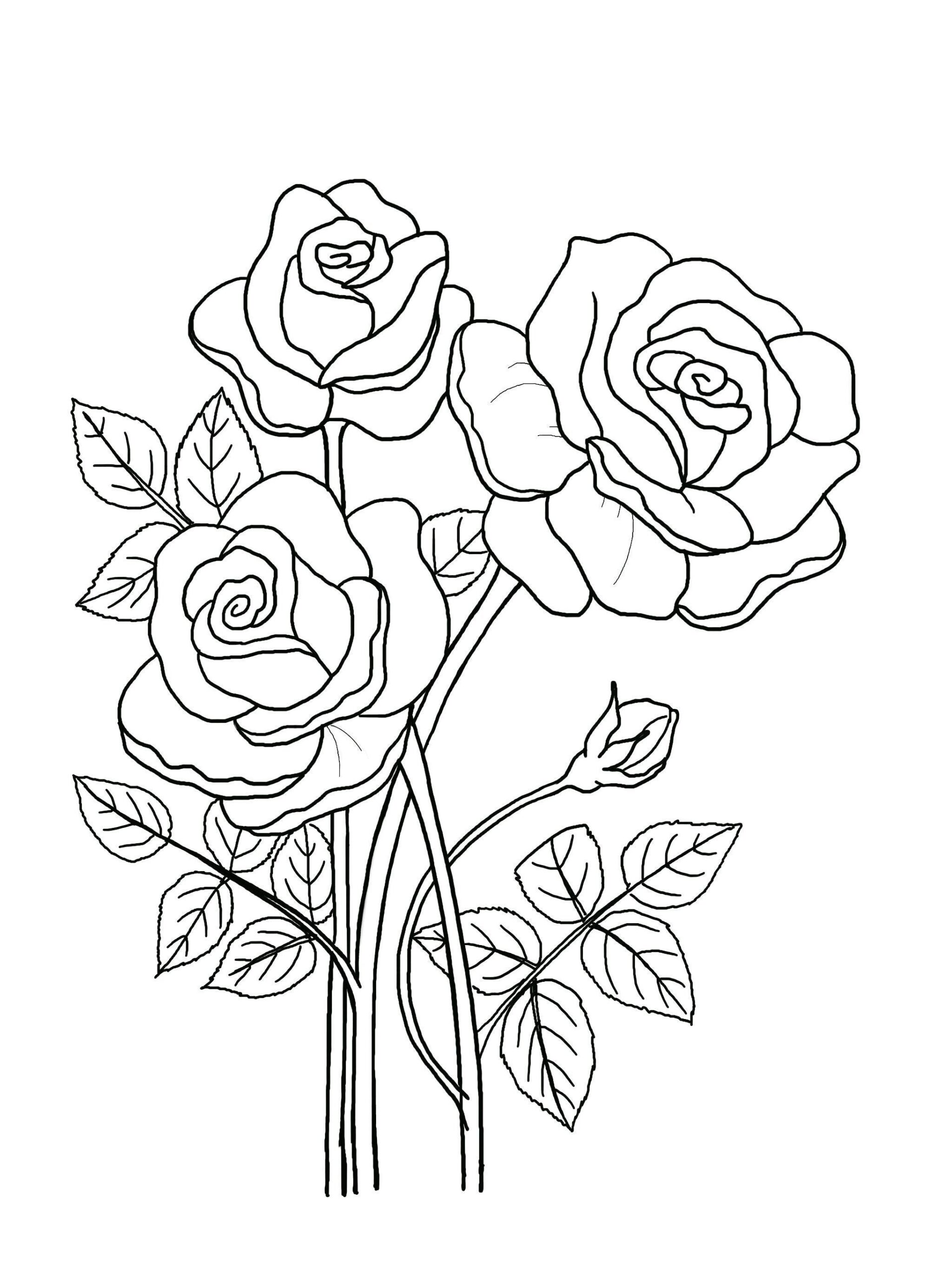 images of coloring pages of flowers