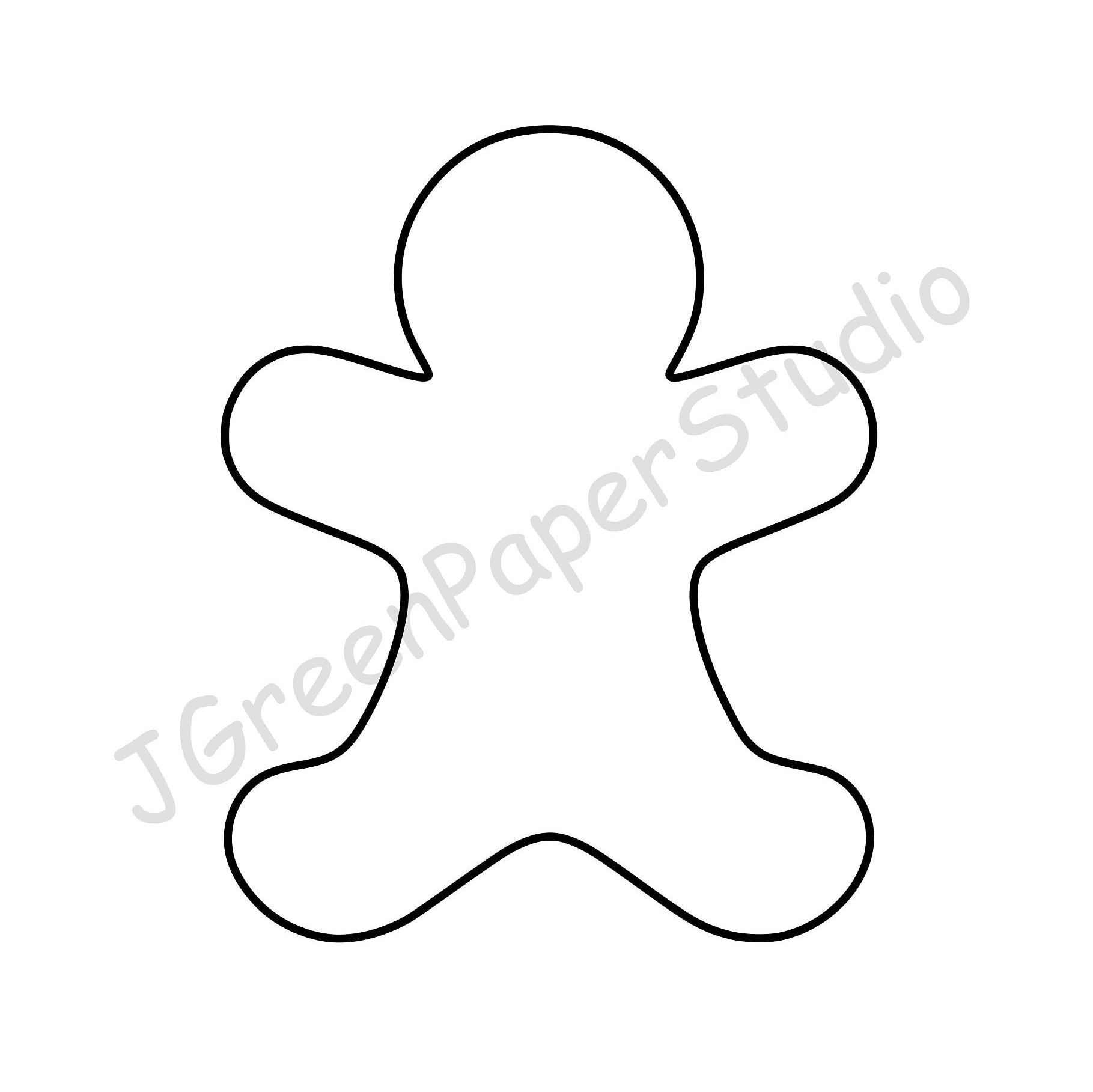 Printable Gingerbread Man Template Kids Holiday Craft Stencil PDF Digital Download Etsy Printable Gingerbread Man Template Kids Holiday Craft Stencil PDF Digital Download Etsy