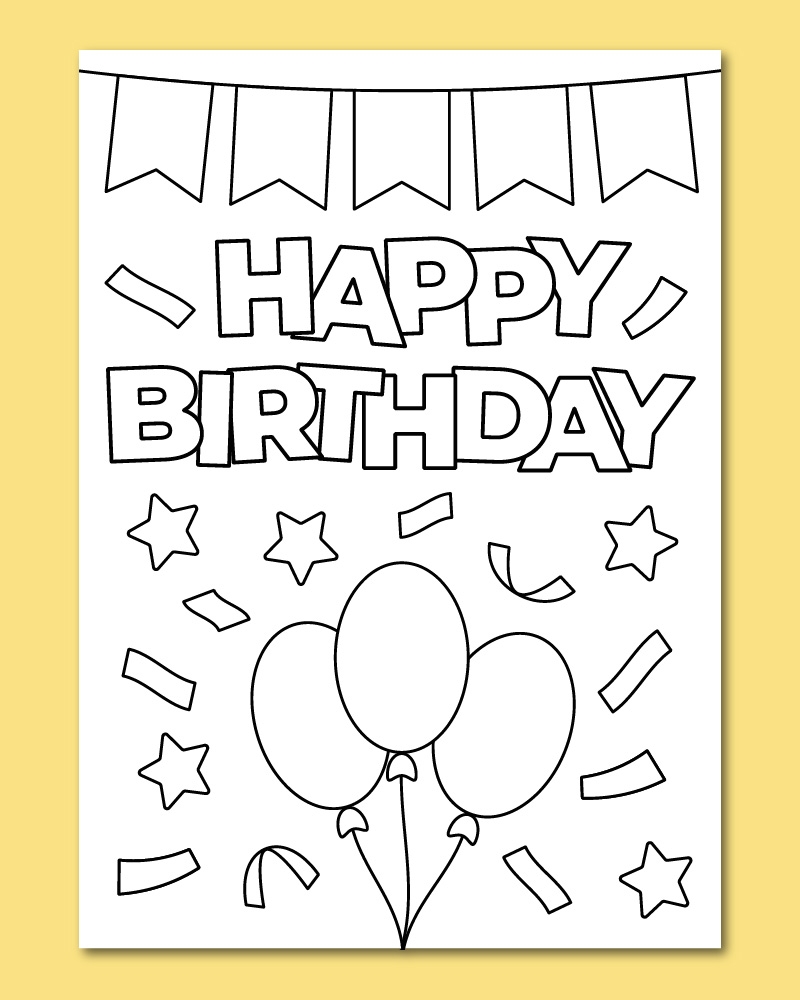 happy birthday card printable happy birthday card printable