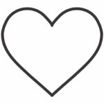 Printable Heart Template small Medium Large 