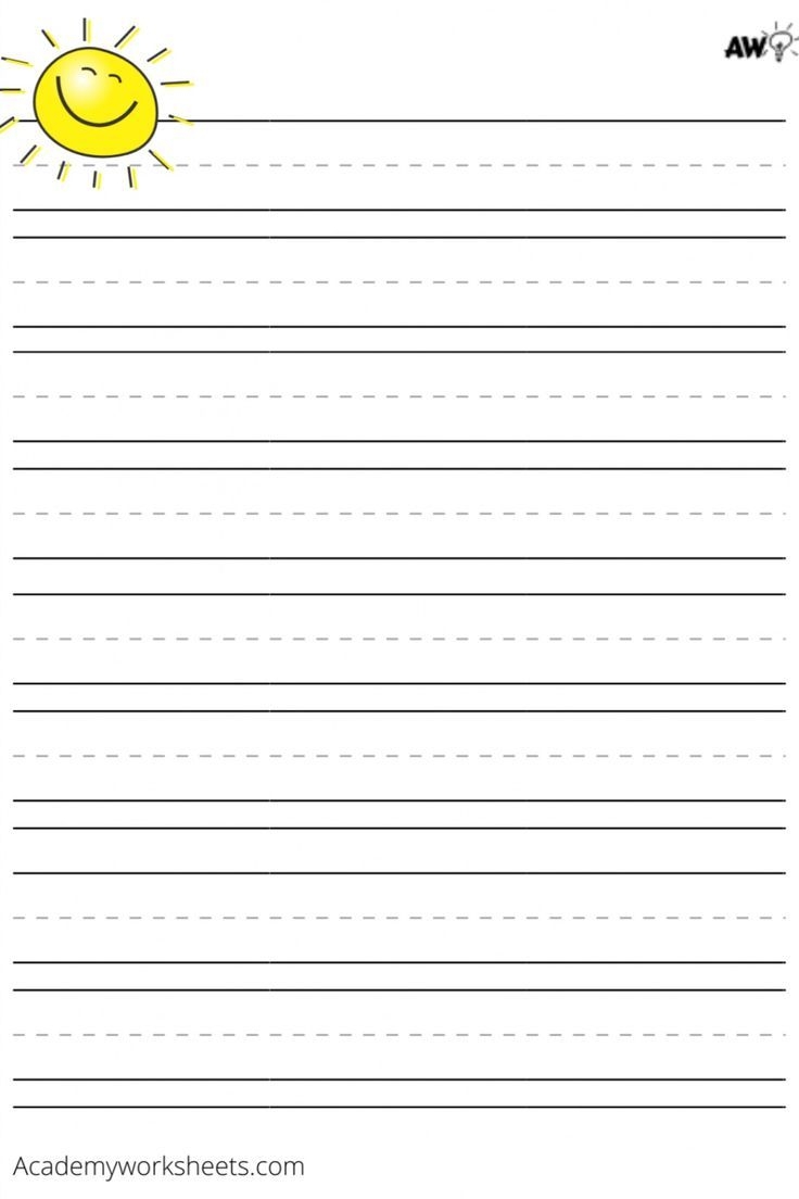 kindergarten printable lined paper kindergarten printable lined paper