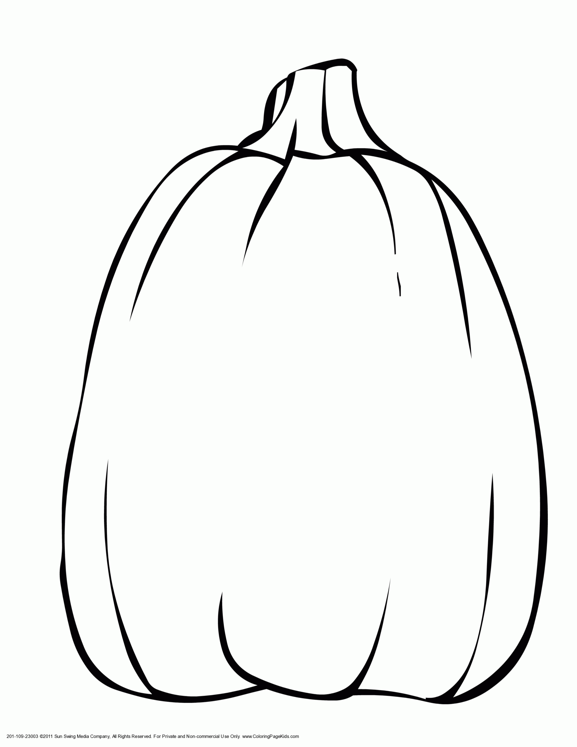 pumpkin coloring template printable