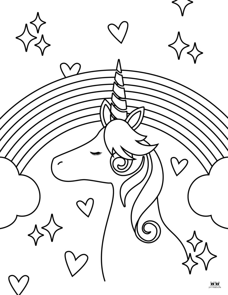 free rainbow coloring sheet
