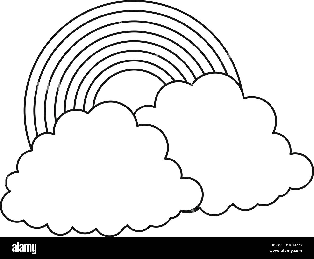 Rainbow Icon Outline Illustration Of Rainbow Vector Icon For Web Stock Vector Image Art Alamy