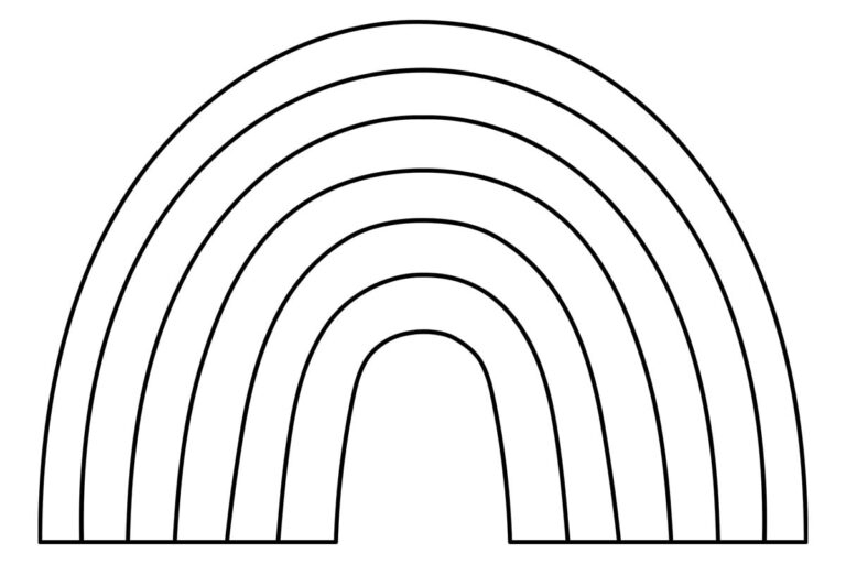 Rainbow Template Free Printables The Best Ideas For Kids