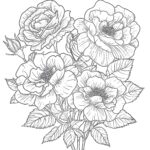 Rose Flower Coloring Page Coloring Pages Mimi Panda