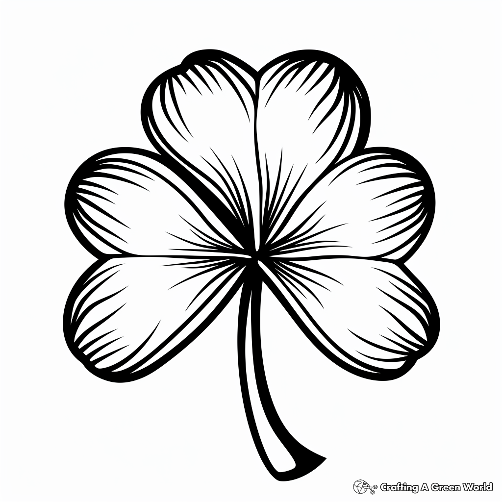 Shamrock Coloring Pages Free Printable 