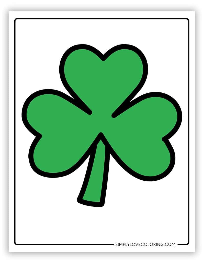 free printable shamrock images