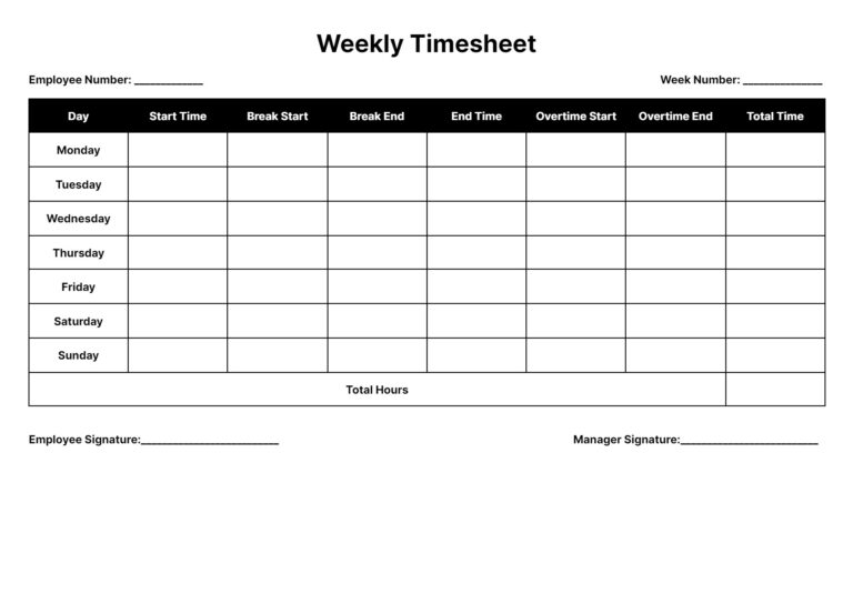 Sheet Template Excel Weekly Time Sheet Stock Photo Alamy Employee Time Sheet Template
