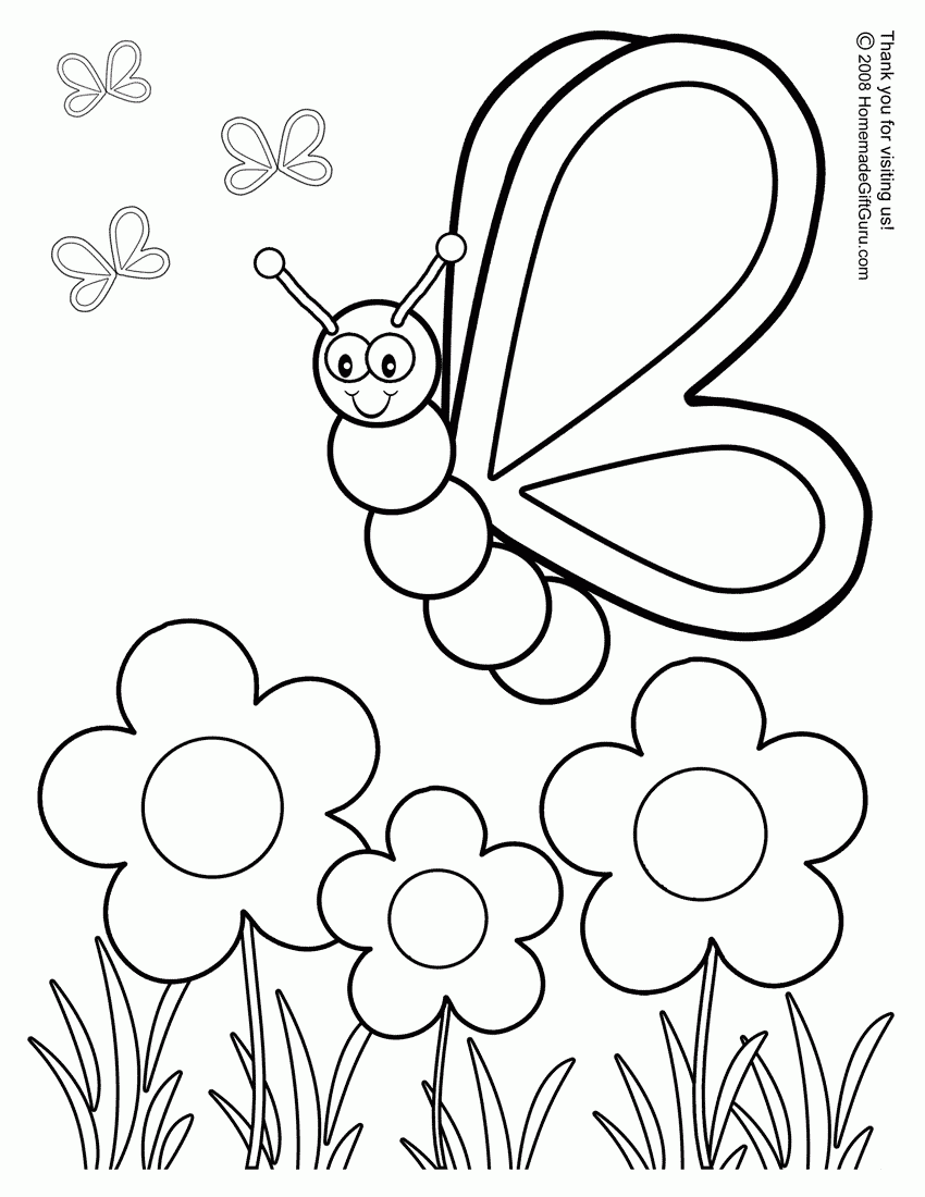 free printable coloring butterflies