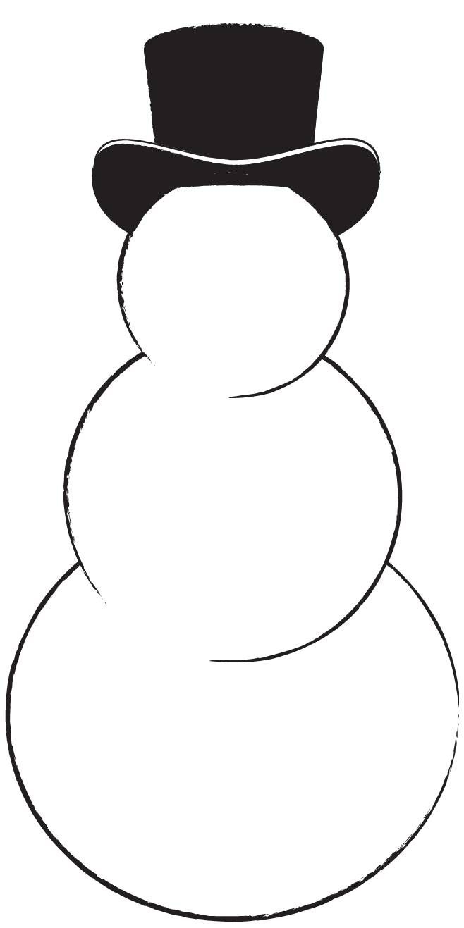 snowman templates to print