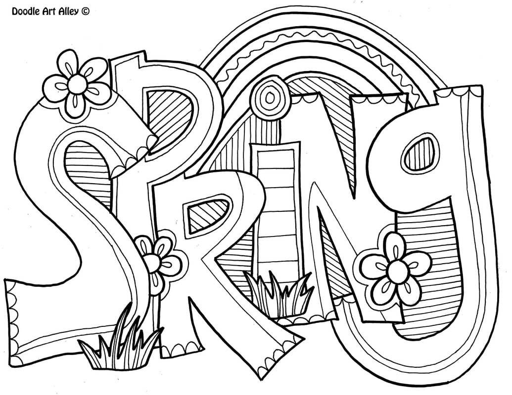 Spring Coloring Pages DOODLE ART ALLEY Spring Coloring Pages DOODLE ART ALLEY