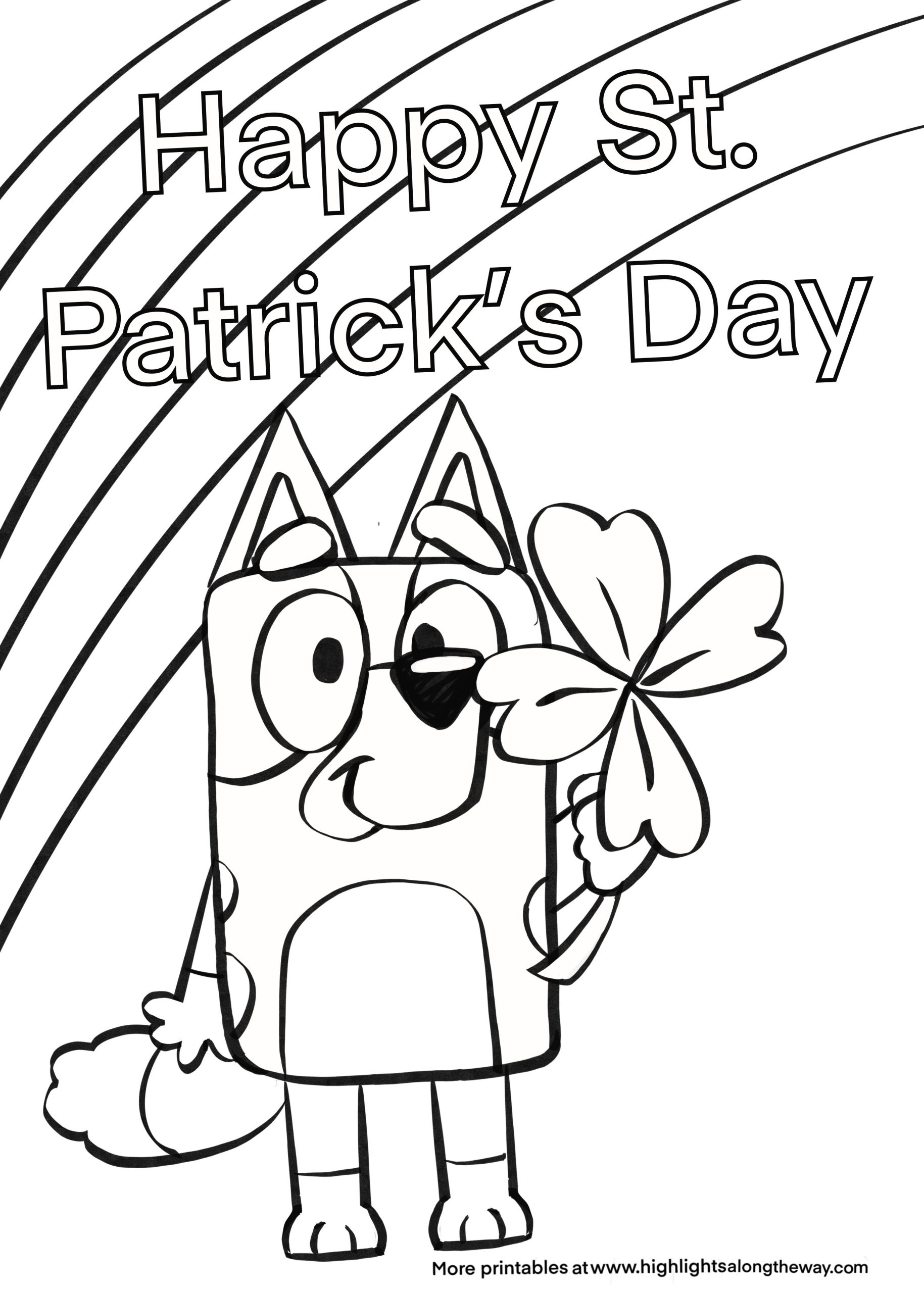 st patrick's day free coloring pages
