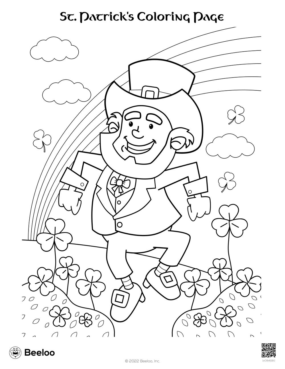 saint patrick coloring page