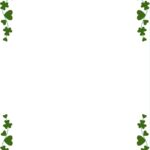 St Patricks Day Border PDF Printable Instant Download March Holiday For Scrapbook Frames Journals Invitations Clover Design Etsy Finland