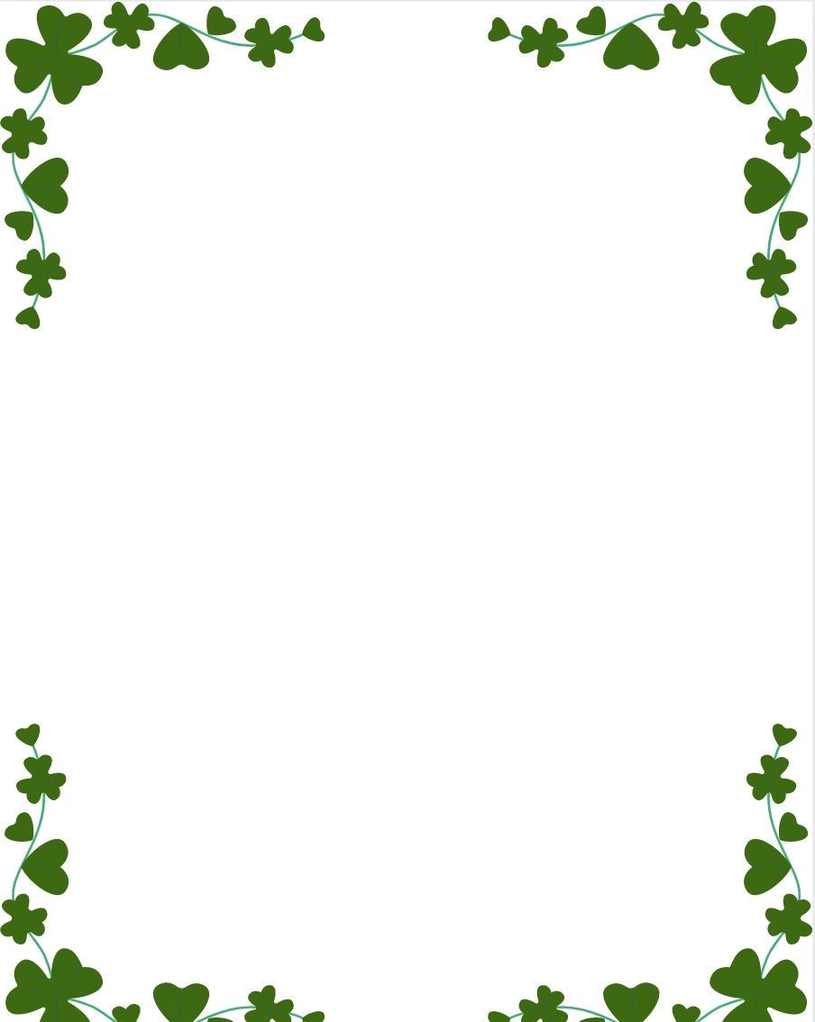 St Patricks Day Border PDF Printable Instant Download March Holiday For Scrapbook Frames Journals Invitations Clover Design Etsy Finland St Patricks Day Border PDF Printable Instant Download March Holiday For Scrapbook Frames Journals Invitations Clover Design Etsy Finland