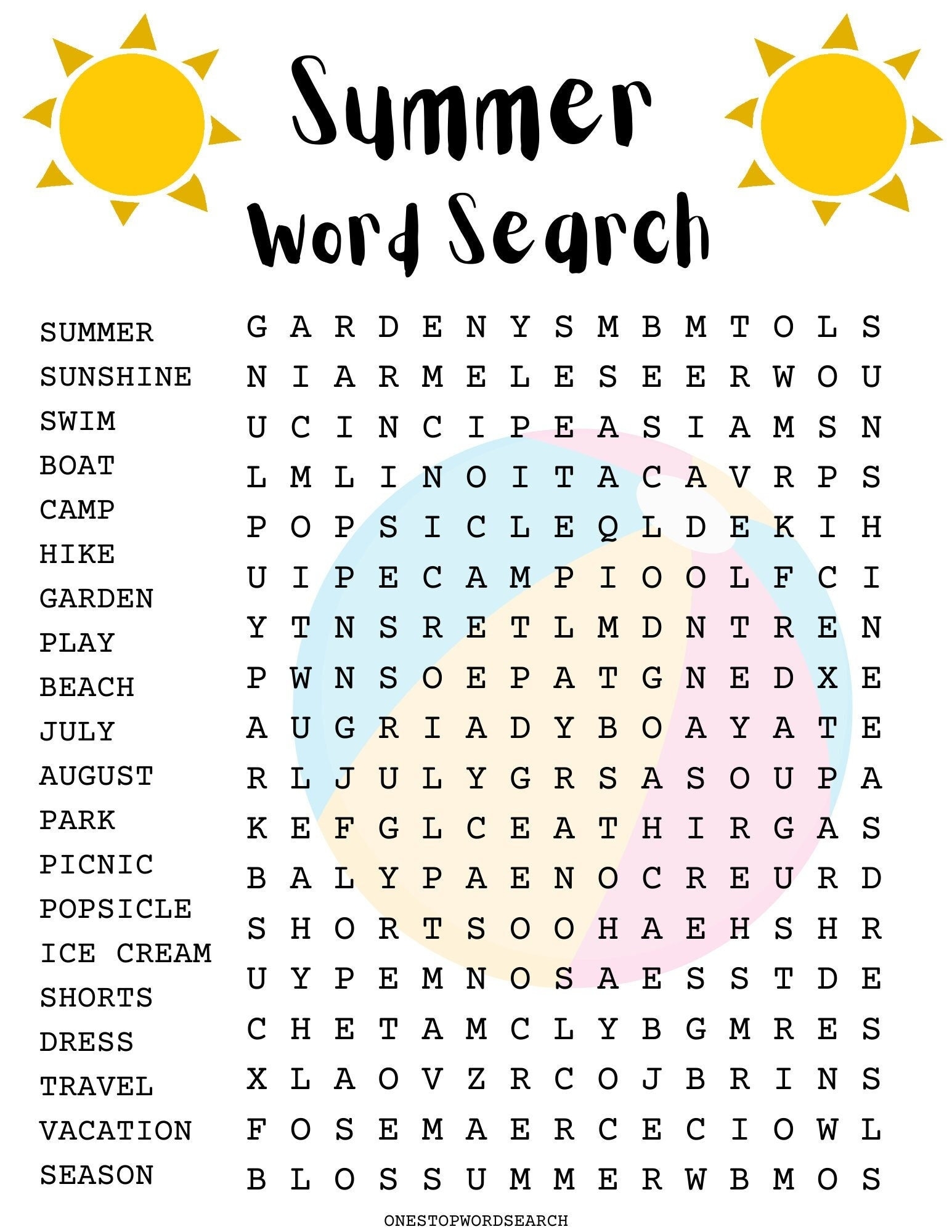 Summer Word Search Puzzle With Answer Sheet Seasonal Games Seasonal Puzzles Family Activities Children s Puzzles Etsy Summer Word Search Puzzle With Answer Sheet Seasonal Games Seasonal Puzzles Family Activities Children s Puzzles Etsy