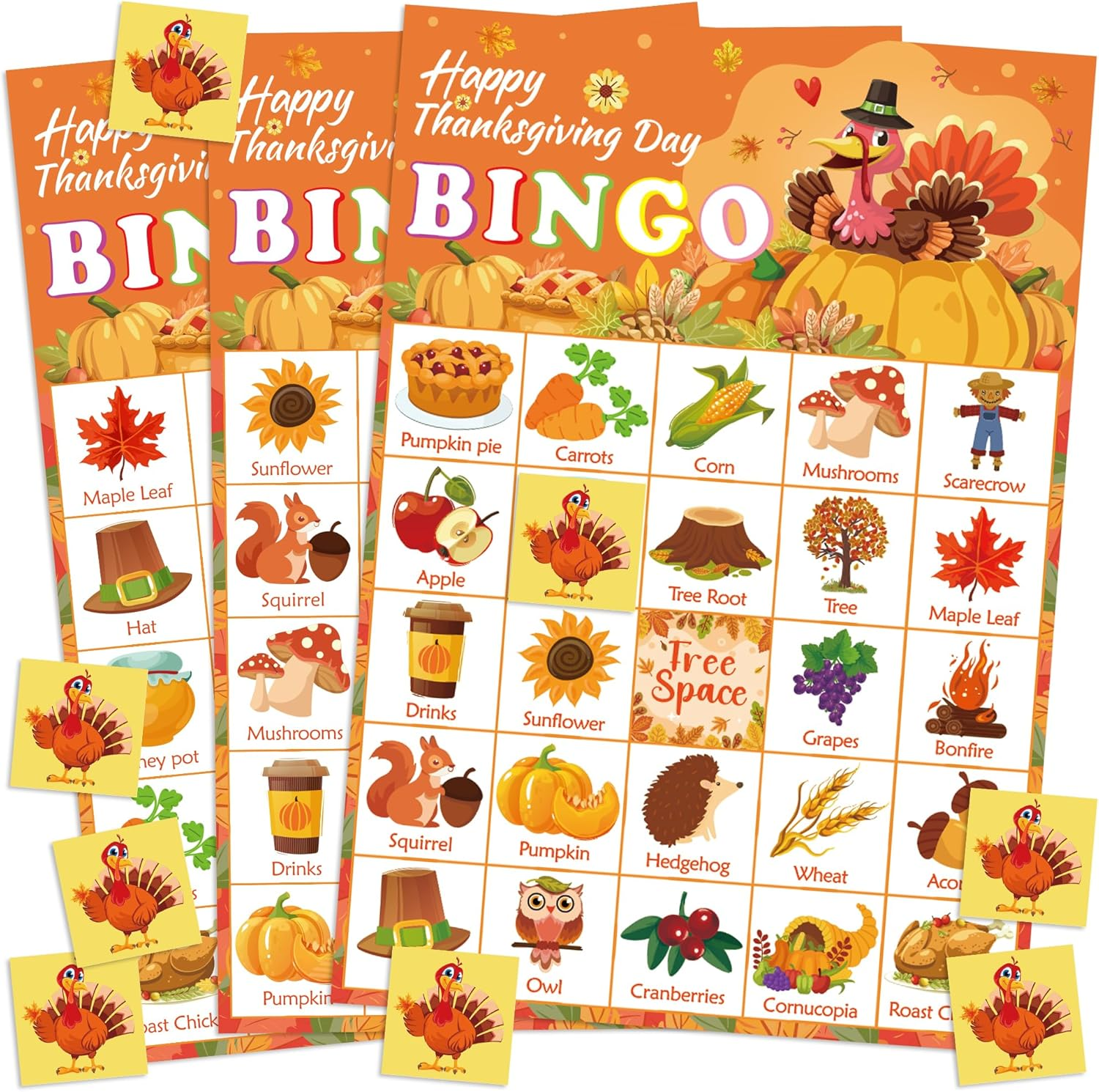 Thanksgiving Crafts For Kids Thanksgiving Bingo Cards 24 Players Thanksgivin EBay Thanksgiving Crafts For Kids Thanksgiving Bingo Cards 24 Players Thanksgivin EBay