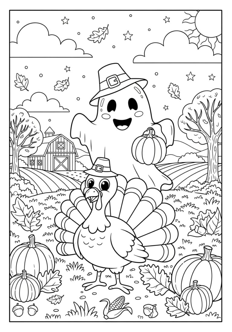free thanksgiving coloring page