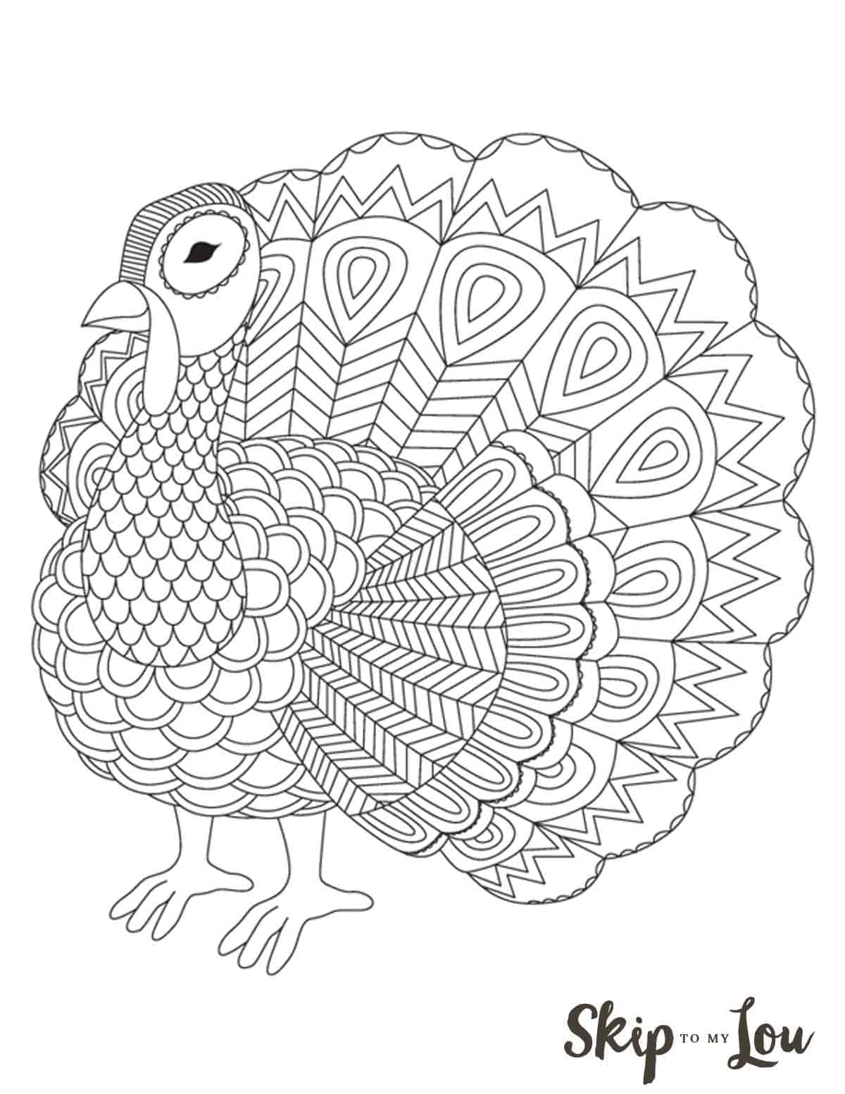 turkey template to color turkey template to color