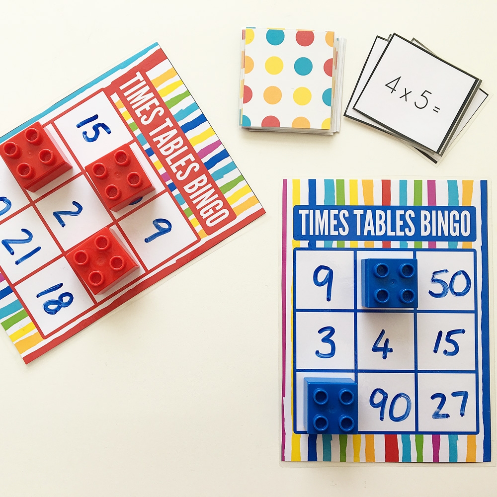 multiplication bingo free printable