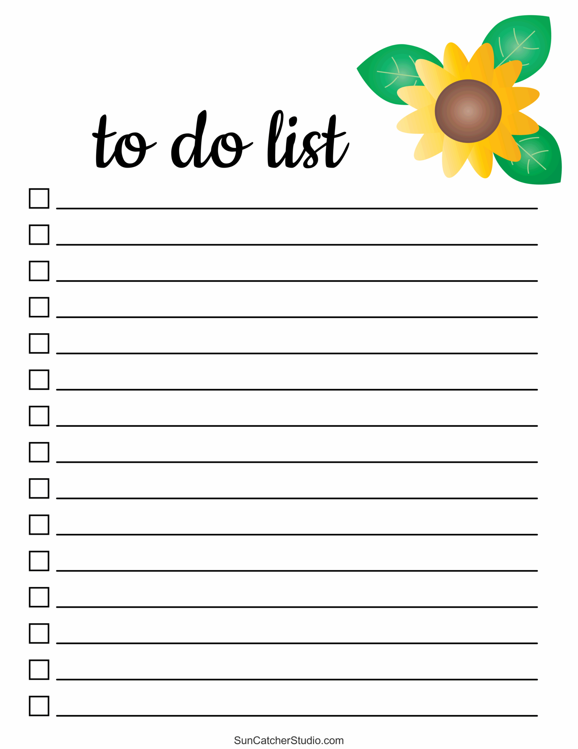 cute printable to do list pdf free