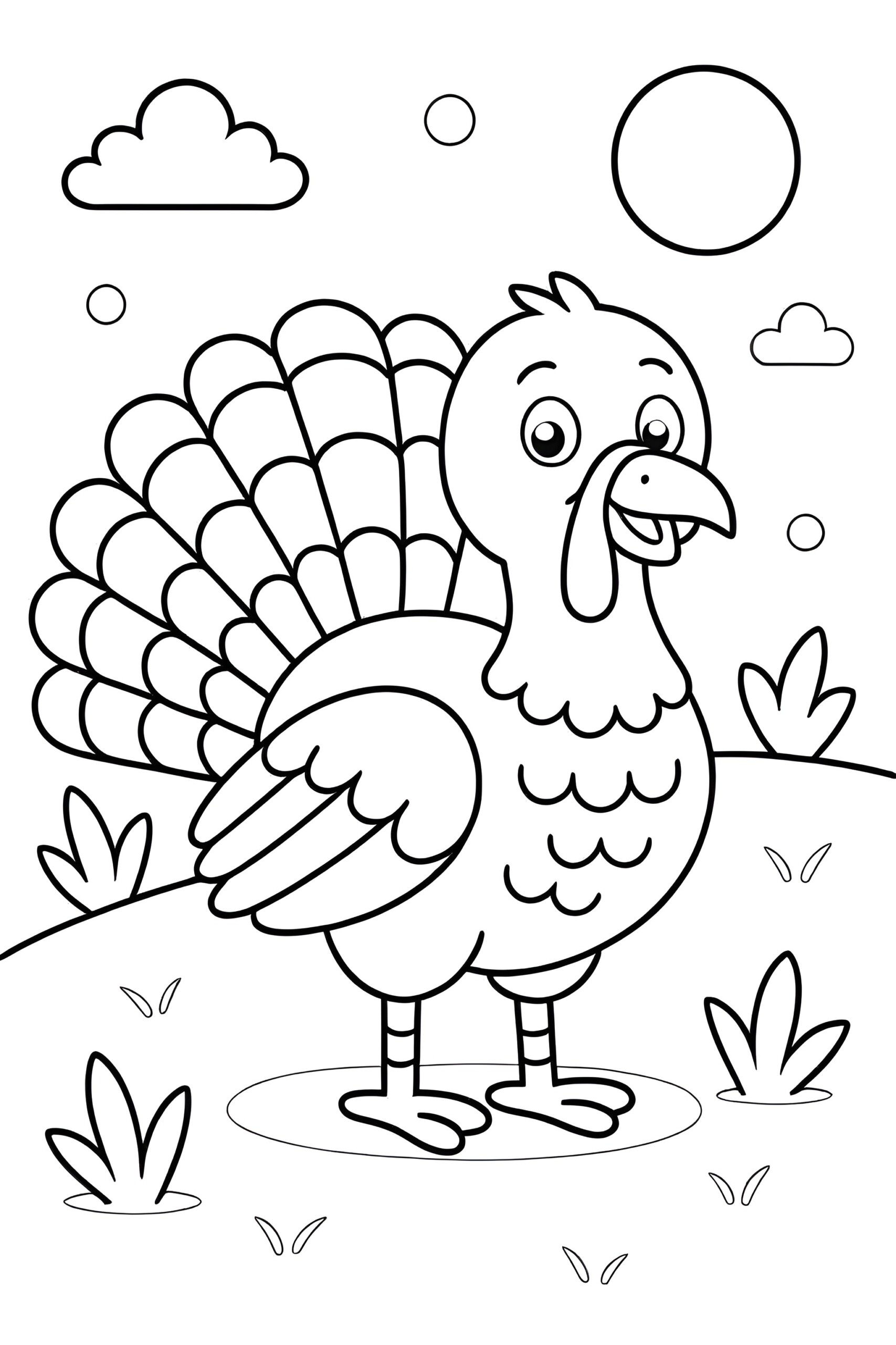 Turkey Coloring Pages For Kids Coloring Pages Mimi Panda