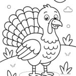 Turkey Coloring Pages For Kids Coloring Pages Mimi Panda