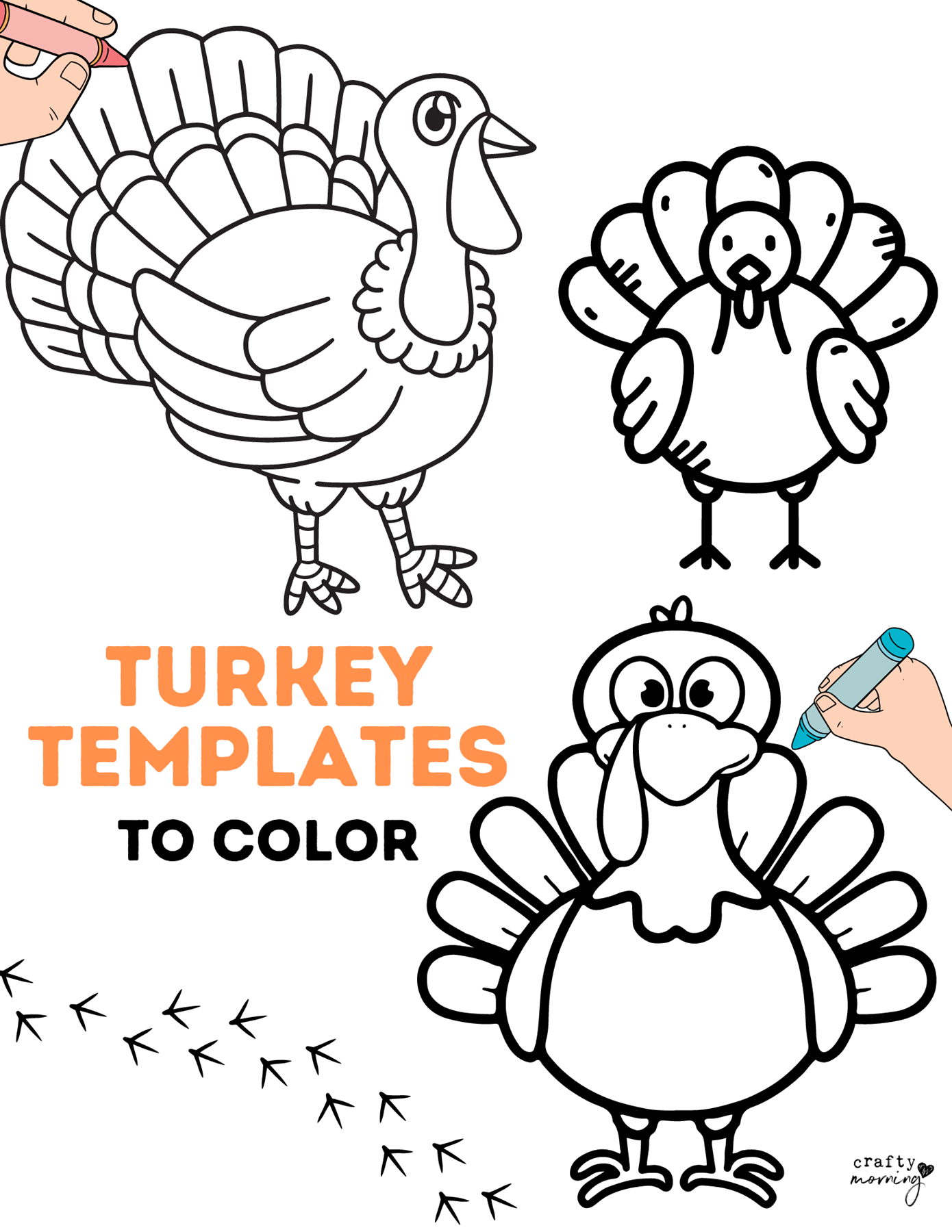 template of a turkey