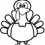 Turkey Template To Color Crafty Morning