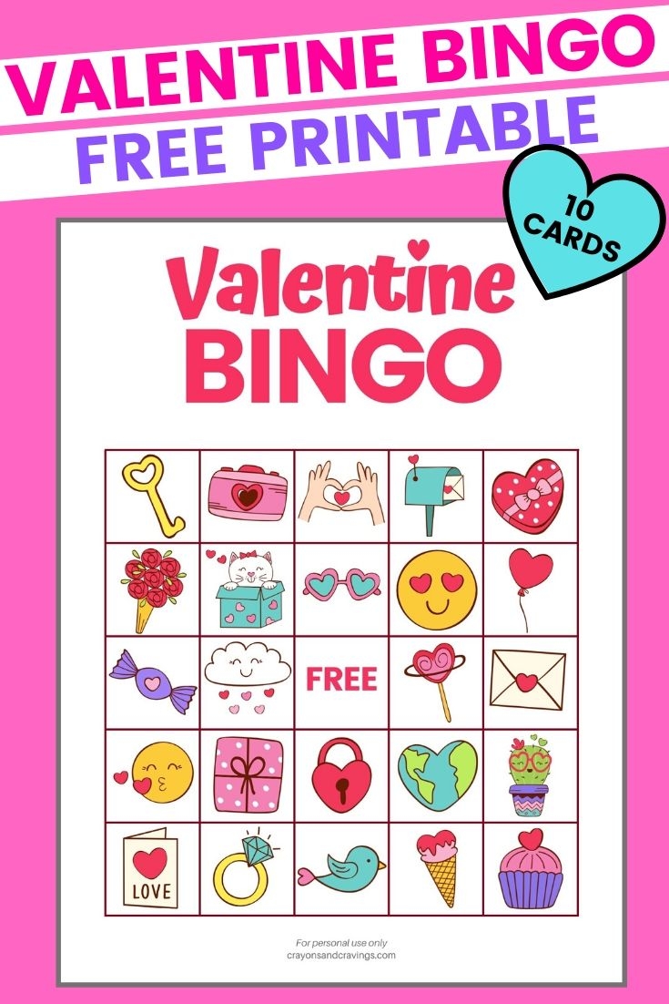 Valentine s Day Bingo FREE Printable Bingo Cards Valentine s Day Bingo FREE Printable Bingo Cards