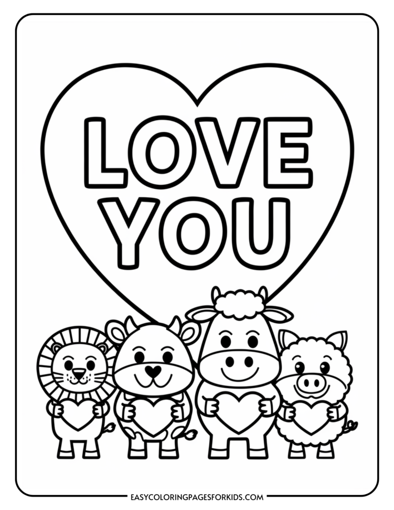 valentine's day printable coloring pages