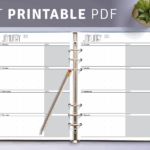 Week On Two Pages Planner Templates Download PDF
