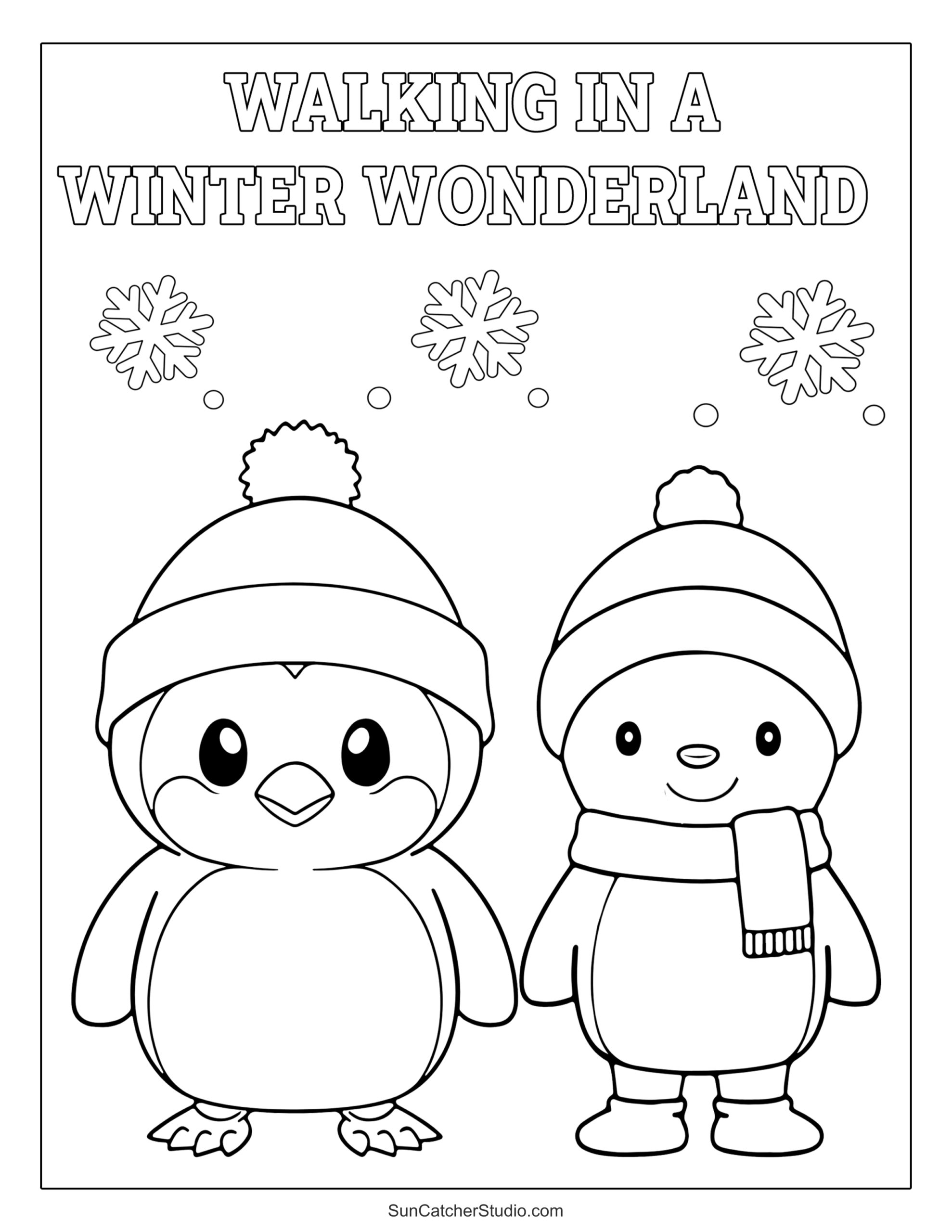 Winter Coloring Pages And Coloring Sheets Free Printables Monograms Design Tools Patterns DIY Projects
