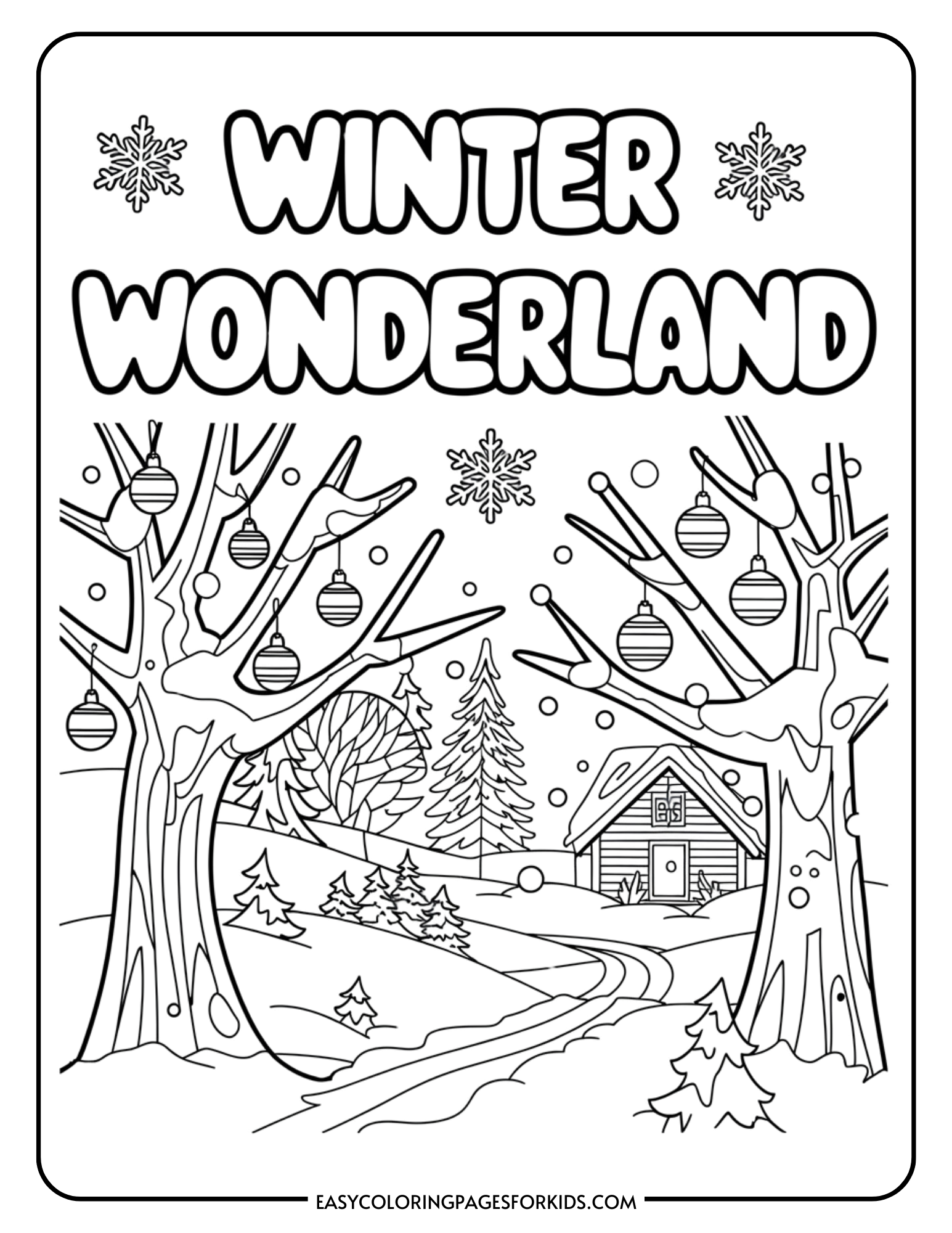 free winter coloring sheets