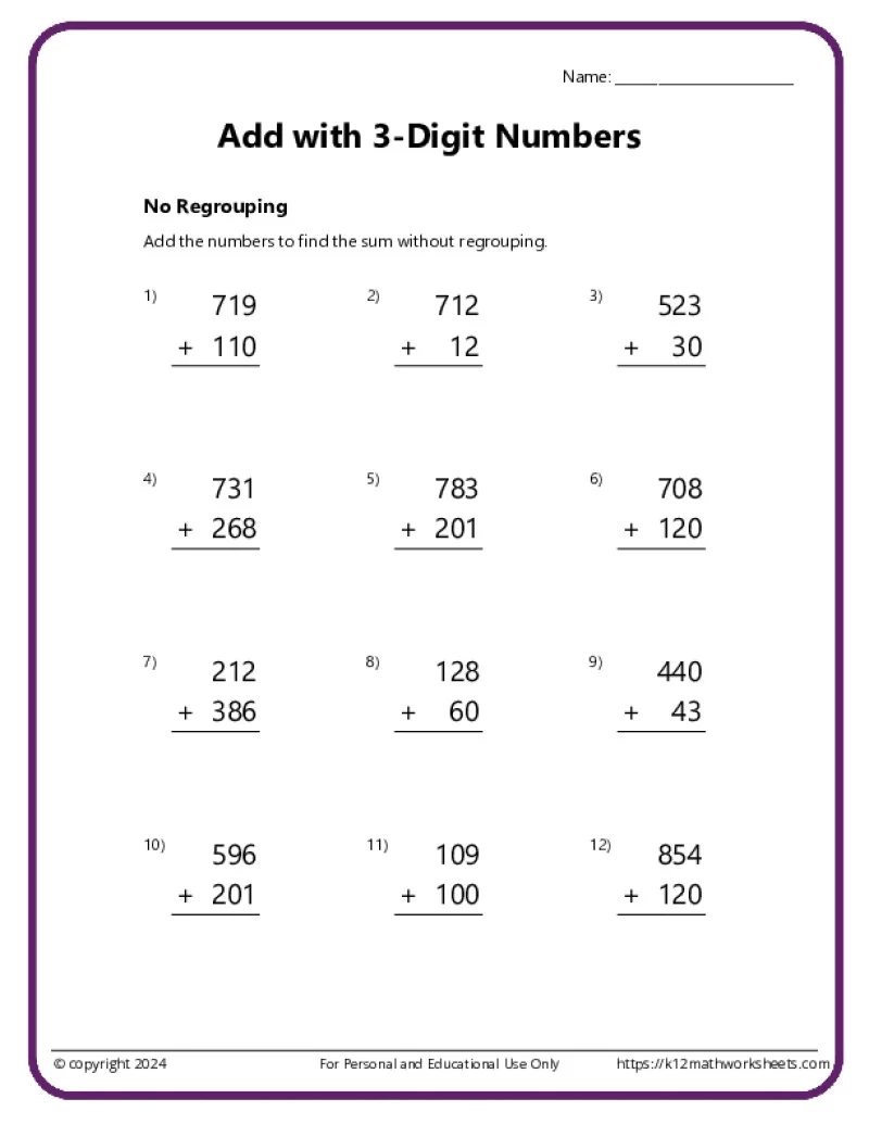 2nd Grade Addition Worksheets 2nd Grade Addition Worksheets