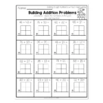 2nd Grade Math Worksheets 2 Digit Addition Without Regrouping Building Addition Problems Lucky Little Learners