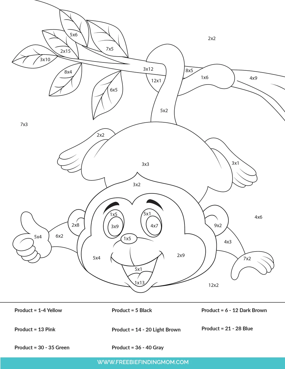 3 Multiplication Color By Number Worksheets 3 Multiplication Color By Number Worksheets