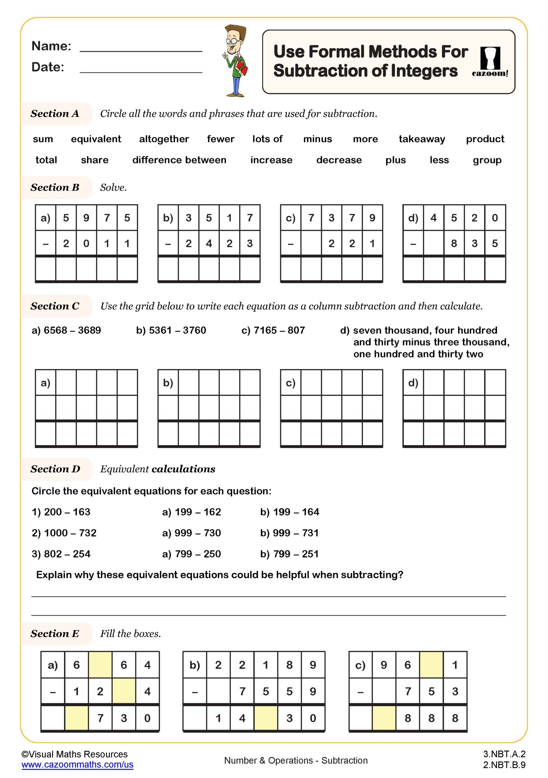 3rd Grade Math Worksheets Free Printable PDFs With Answers