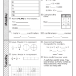 4th Grade Daily Math Spiral Review Teacher Thrive