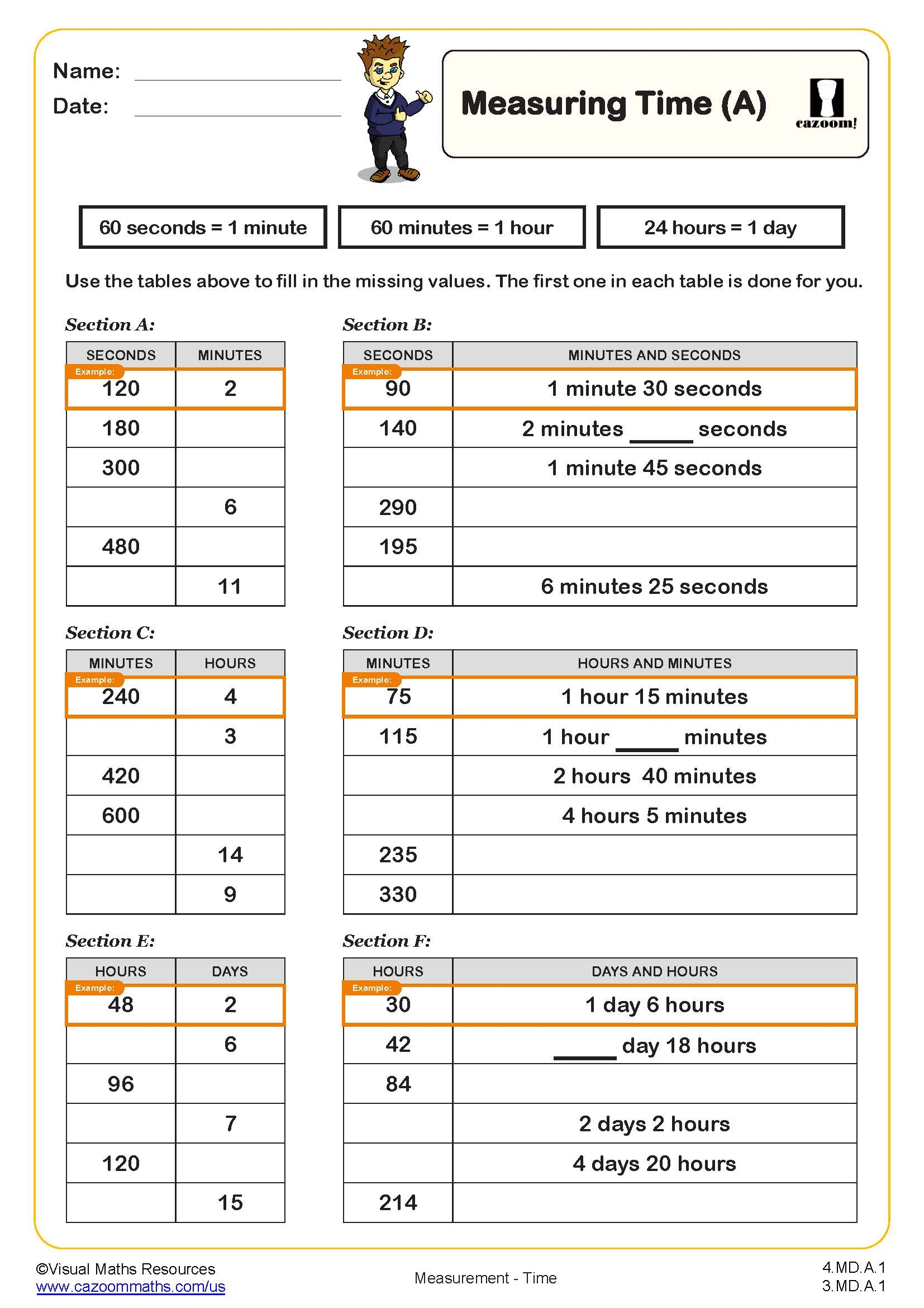 4th math worksheets pdf