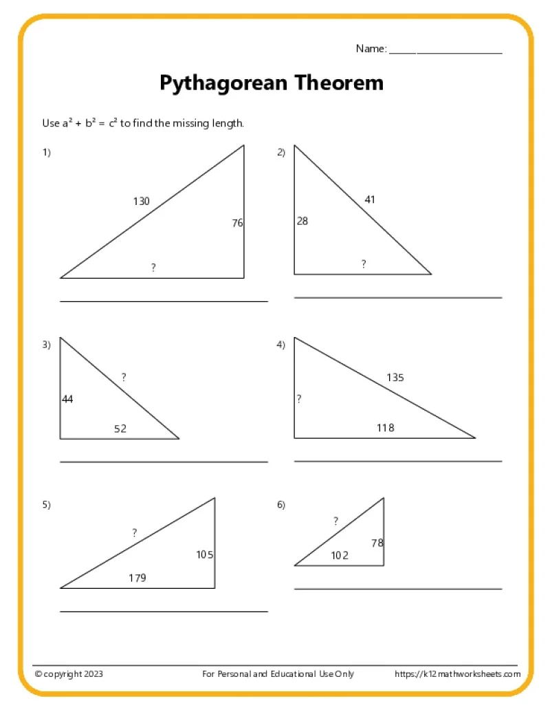 7th Grade Math Worksheets