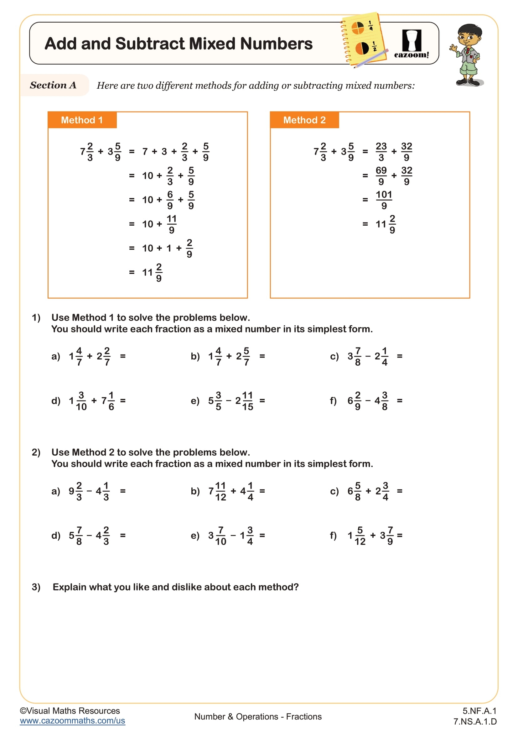 Add And Subtract Mixed Numbers Worksheet Fun And Engaging 5th Grade And 7th Grade Number Operations Worksheet Add And Subtract Mixed Numbers Worksheet Fun And Engaging 5th Grade And 7th Grade Number Operations Worksheet
