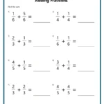 Adding And Subtracting Fractions Worksheets