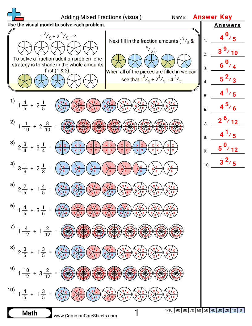 mixed fraction addition worksheets mixed fraction addition worksheets