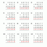 Addition Regrouping Worksheet 4th Grade