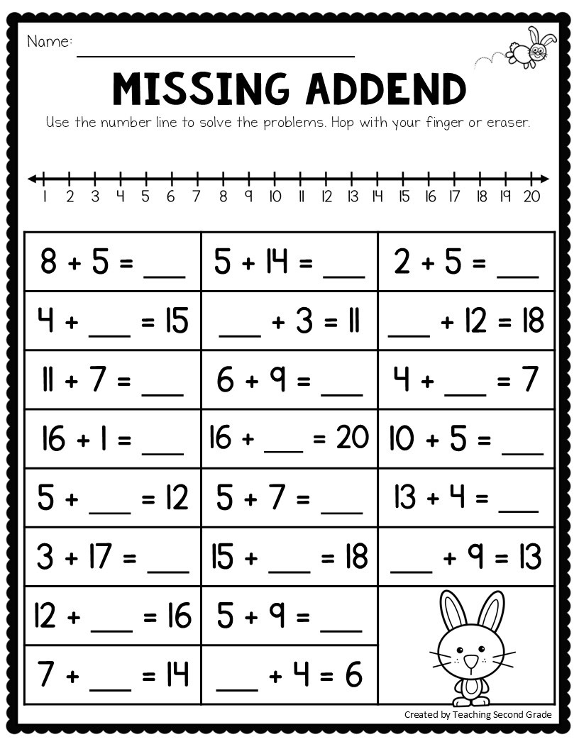 2nd worksheets math